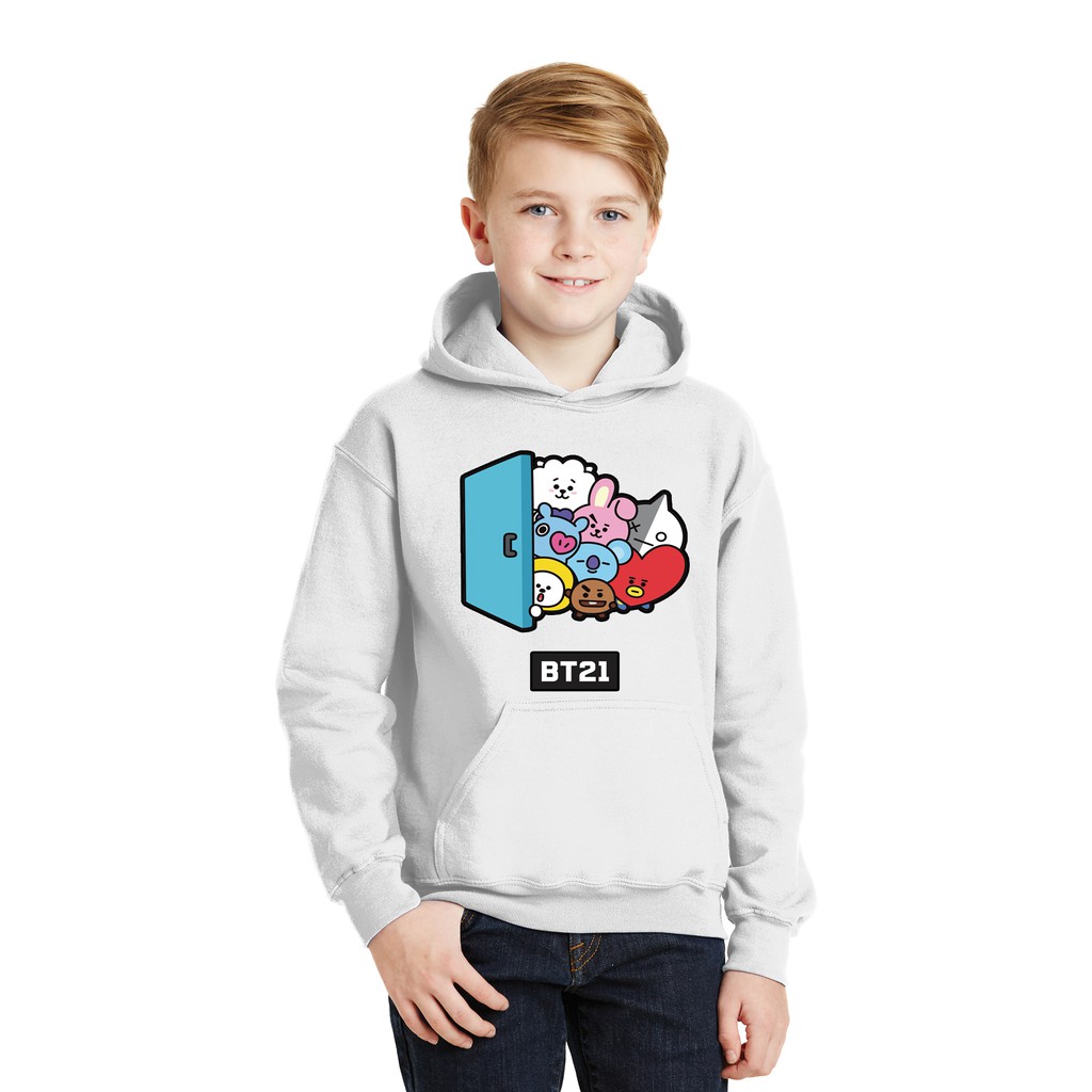 Jaket Anak Hoodie BTS BT21 Uniqlo - Syihab Cloth