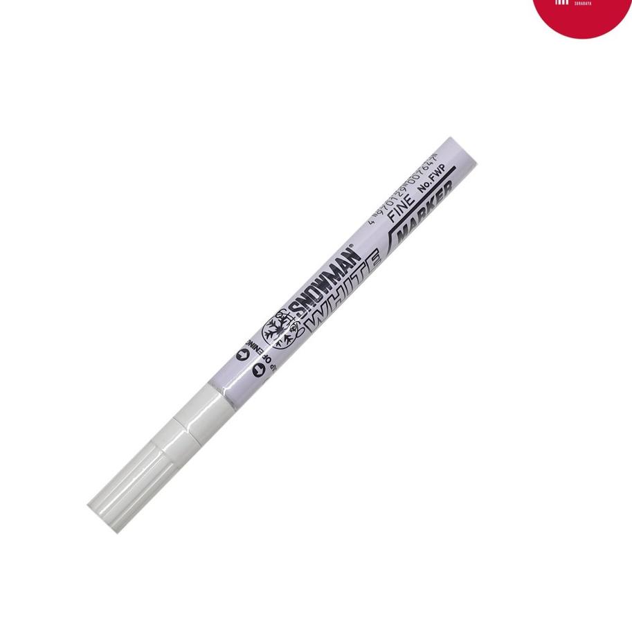 

(PROMO TG082) Spidol/Sepidol/Marker Permanent Paint Snowman FINE TIP WHITE/PUTIH ✪