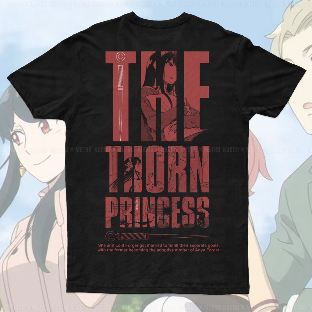 T-shirt Yor Forger The Thorn Princess SPY X Family Anime Manga Premium Unisex Kaos Wibu