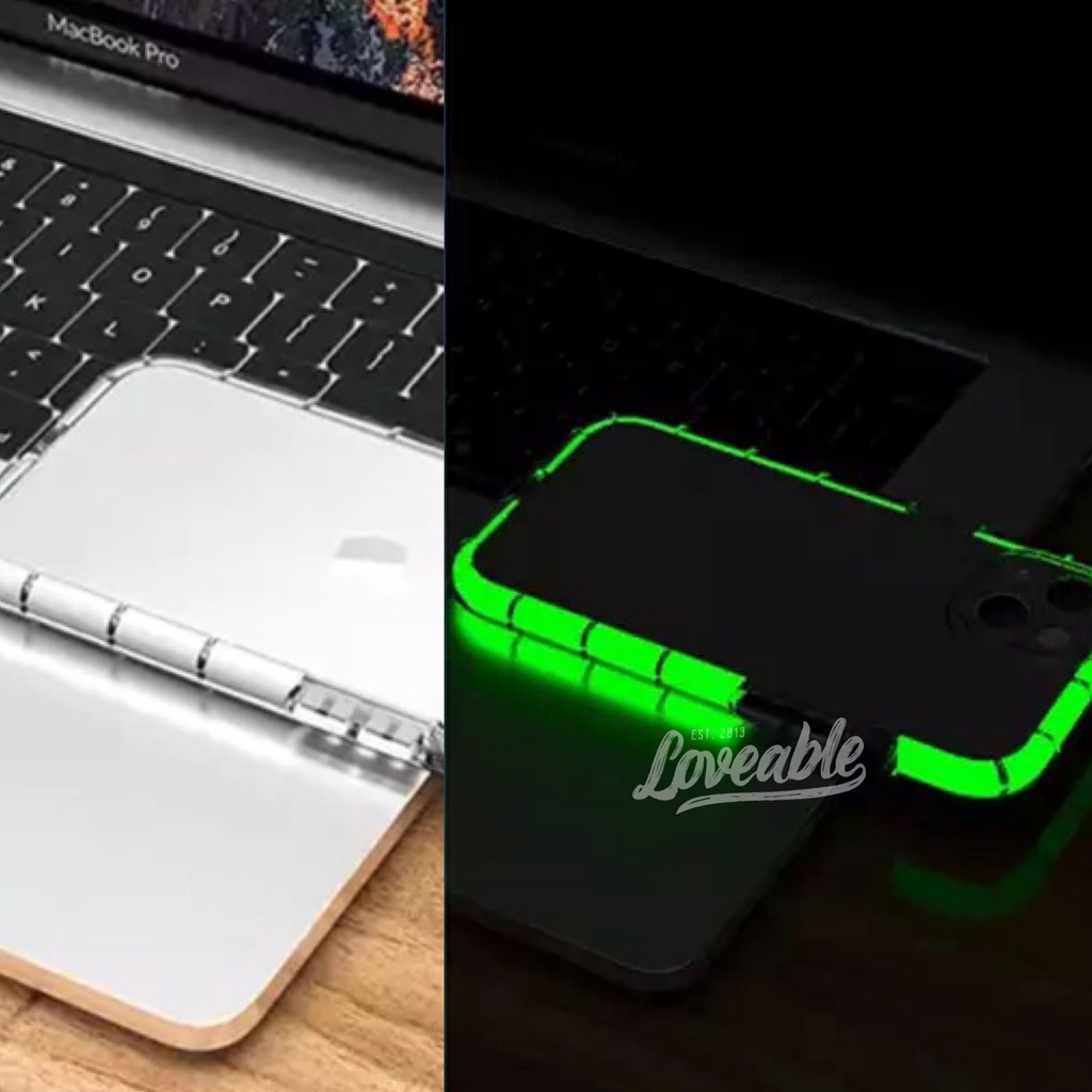 luminous glow in the dark antishock case for iphone xr xs max 11 pro max