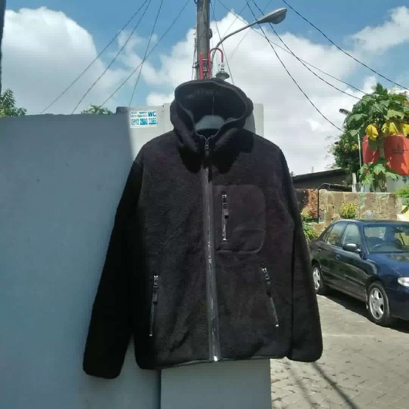 Zip hodie sherpa pocket