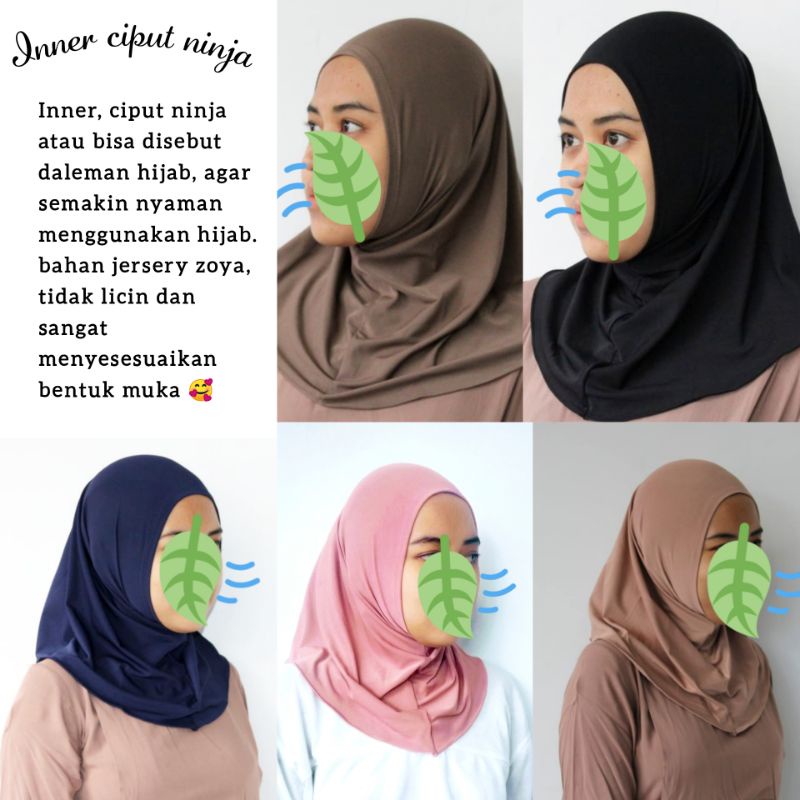 BISA COD. CIPUT NINJA ANTEM / INNER JILBAB / DALEMAN KERUDUNG / INNER HIJAB