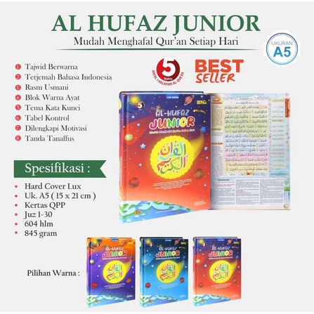 Alquran Al Hufaz Junior A5 Quran Hafalan Mudah Setiap Hari REGULER