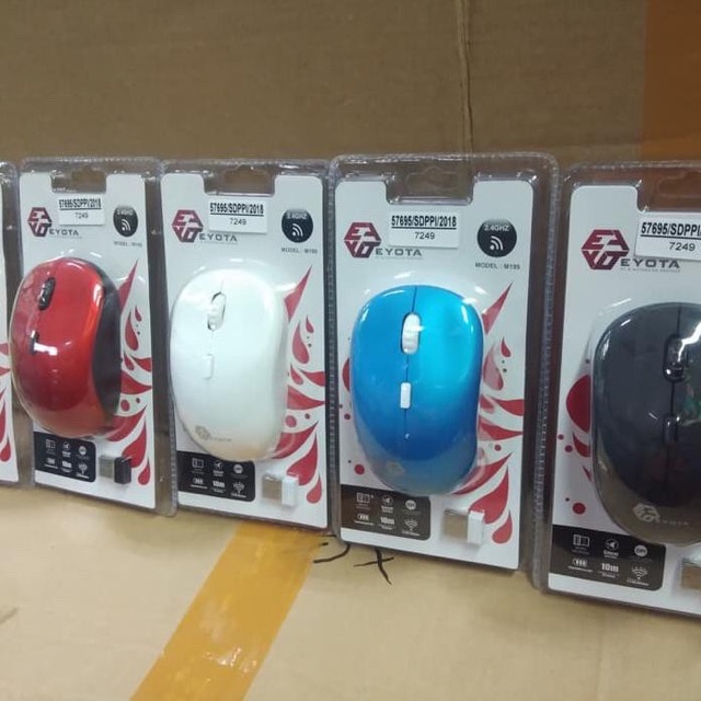 TERMURAH Mouse Wireless Eyota M199 bonus Baterai AAA 2.4G BLUESENSOR