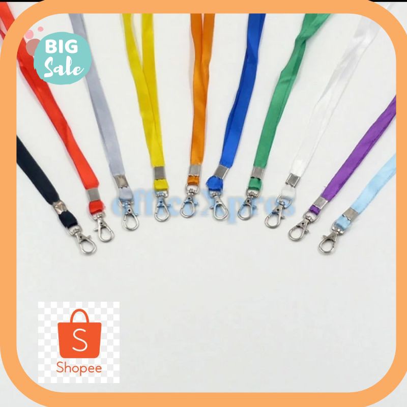

Termurah Tali Badge Id Nylon Hook Gantungan ID Card Kekinian