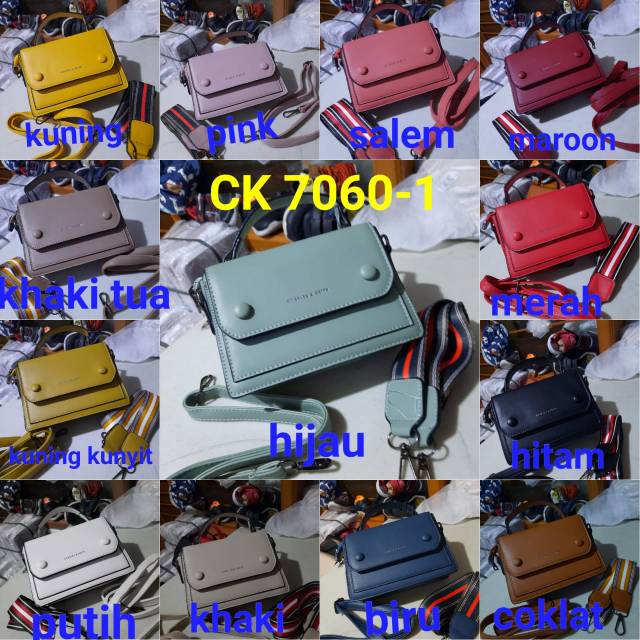 Tas fashion ck 528 import 3 tali &amp; 7060-1 import 2 tali  handbags selempang