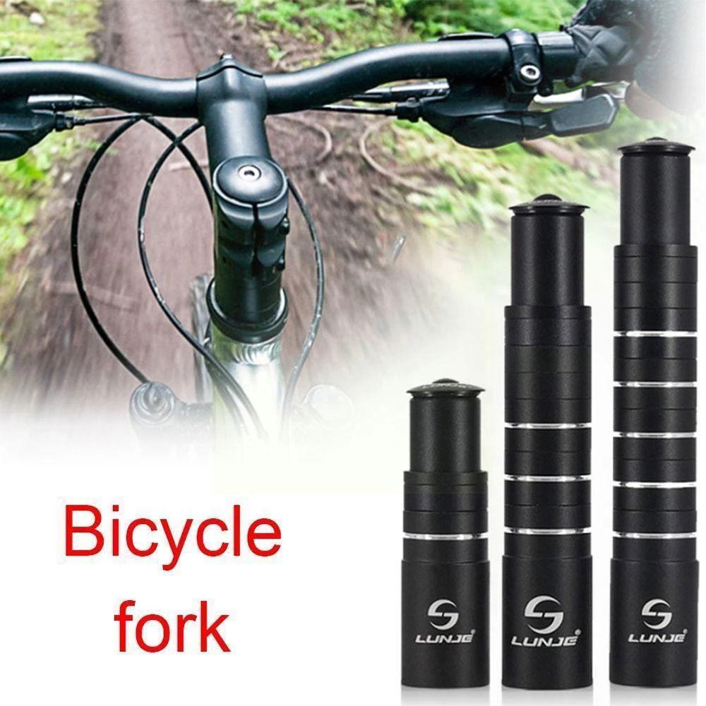 Lanfy Sepeda Garpu Batang Naik Sepeda Gunung Kualitas Tinggi Garpu Batang Extender Fork Stem Riser Sepeda Bagian Paduan Aluminium Naik Sepeda Adaptor