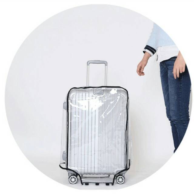 Bungkus Koper Pelindung 20/ 22/24/26/28 inch Luggage Cover Transparan Cover Koper  Plastik