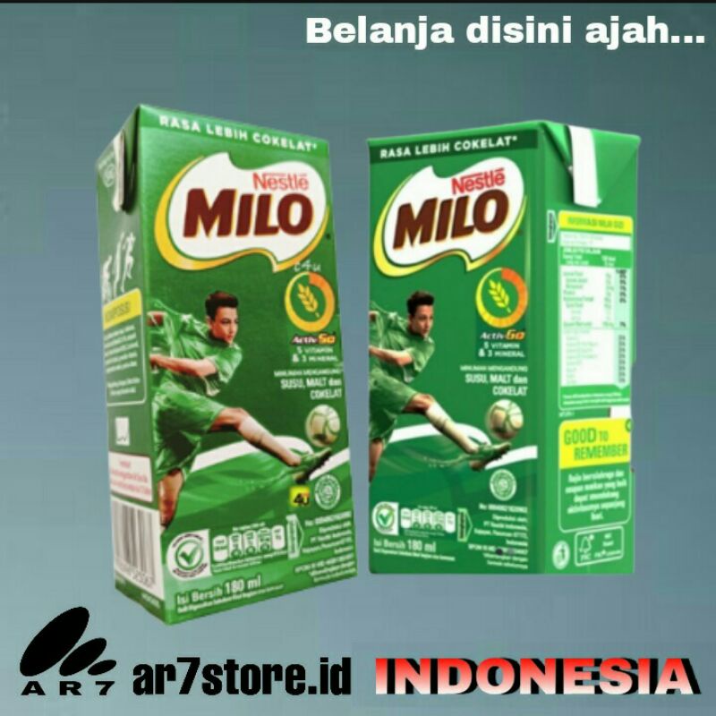 

MILO Susu UHT coklat 180ml