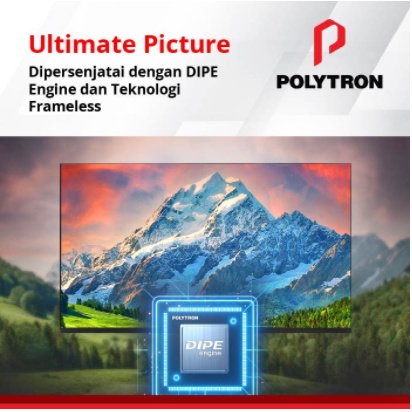 Polytron LED Smart Android TV 40&quot; FHD Digital TV Frameless 40AG9953