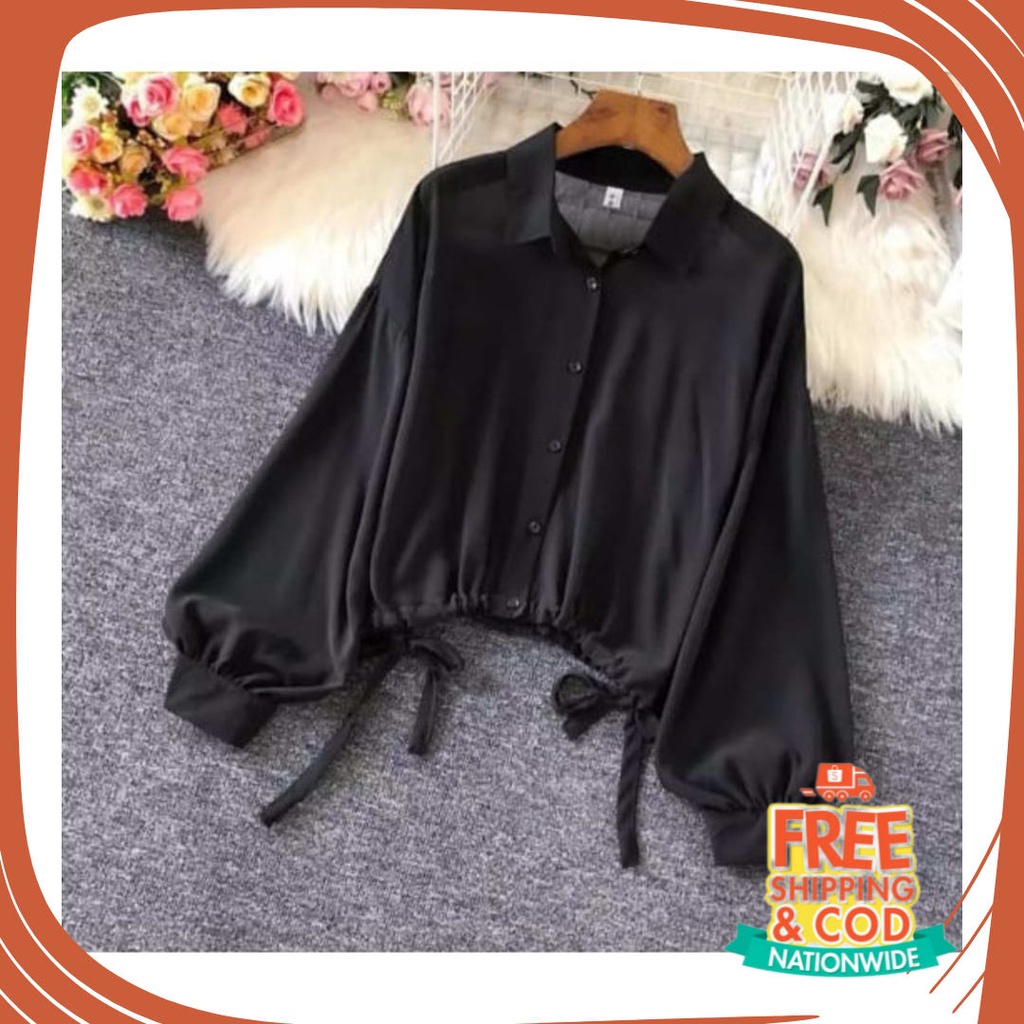 Bahan Tebal Bagus Tidak Tembus Full Halus /  Baju atasan remaja kekinian/berby blouse/atasan terbaru