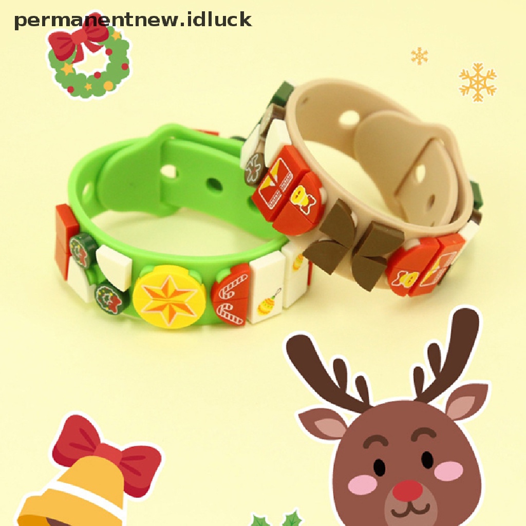 Luckypermanent Mainan Gelang Tangan Balok Bangunan Anak Perempuan Untuk Hadiah Natal