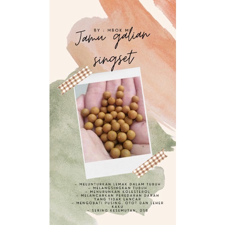 

TERMURAH !!! PIL DIET TRADISIONAL (150butir)