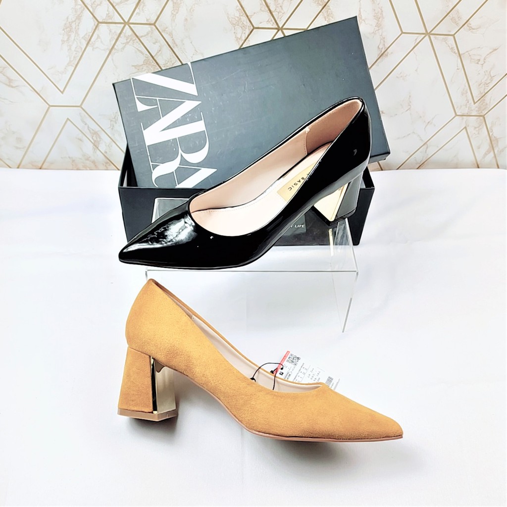 ZR Glossy Plated Basic Heels 68299-1-2