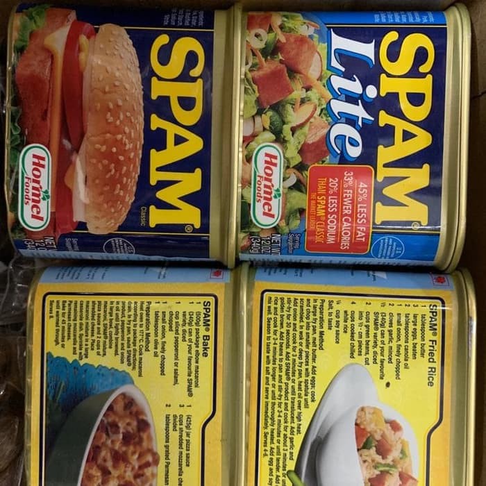 SPAM hormel luncheon meat