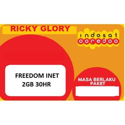 VOUCHER INDOSAT FREEDOM INTERNET 2GB 30HARI