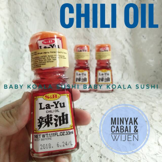 S&amp;B La Yu Minyak Cabai Jepang 33 ml │ Rayu Import Japan Chili Sesame Oil for Ramen Udon