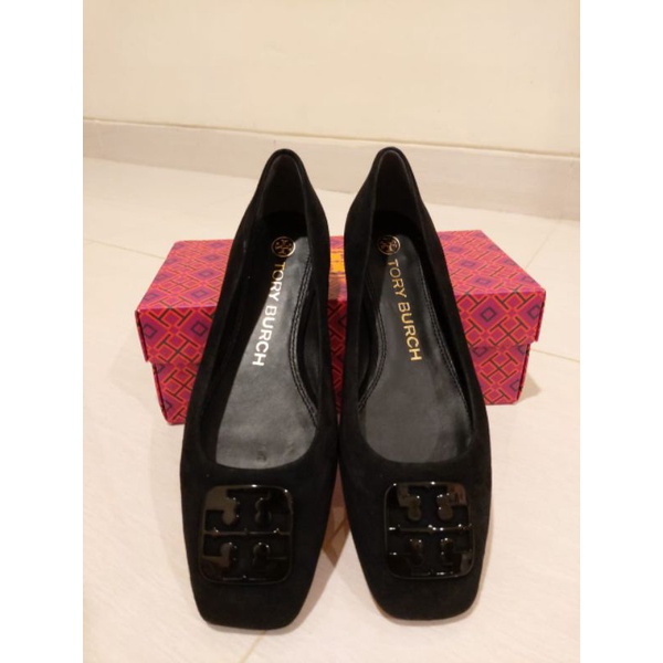 Sepatu wanita Tory burch TB Georgia Ballet Suede authentic