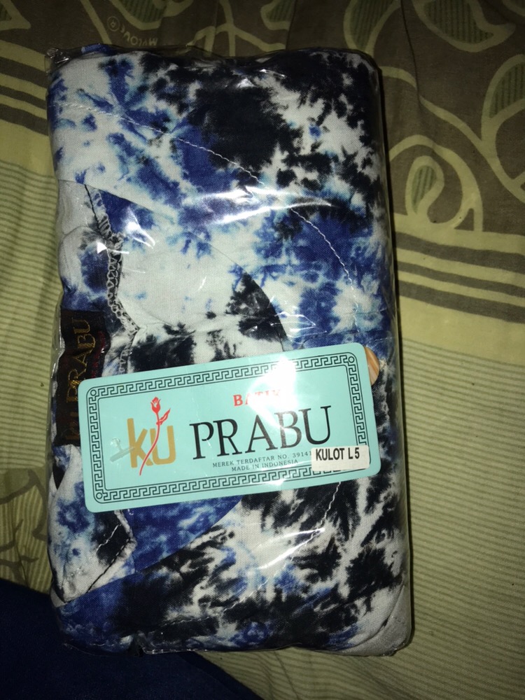 Stelan Batik Kulot Super Jumbo 5l Ld 140 Kencana Ungu Prabu
