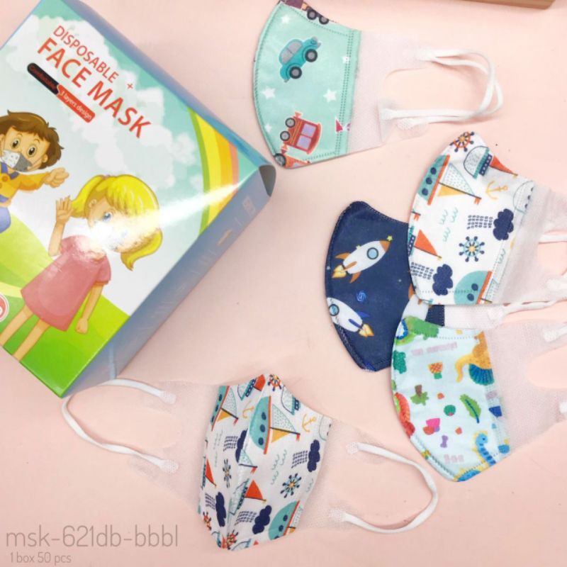 masker DUCKBILL BABY / masker duckbill bayi 0-3tahun