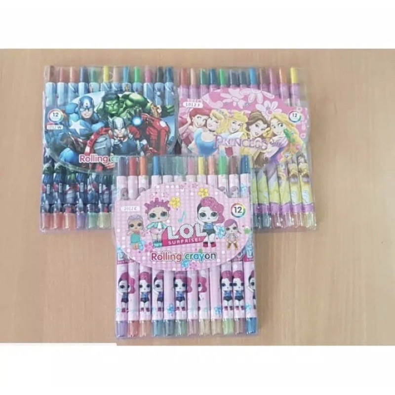 

Crayon Putar Karakter 12 warna
