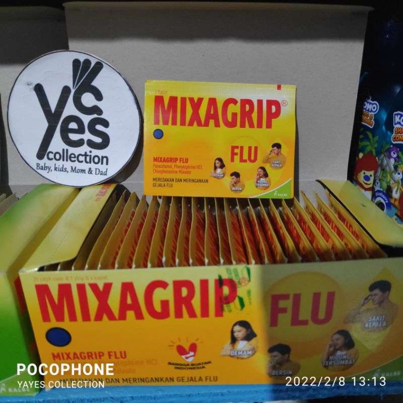 Mixagrip Flu &amp; Batuk 1kaplet 4 kapsul hidung tersumbat gejala flue demam sakit kepala batuk Tablet