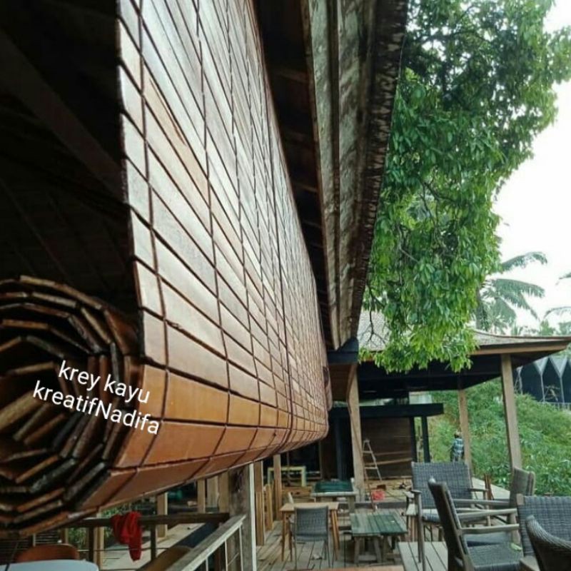 krey kayu / tirai kayu / gorden kayu / krei / Kerai / kirai kayu / Kray kayu / Krey outdoor / tirai 