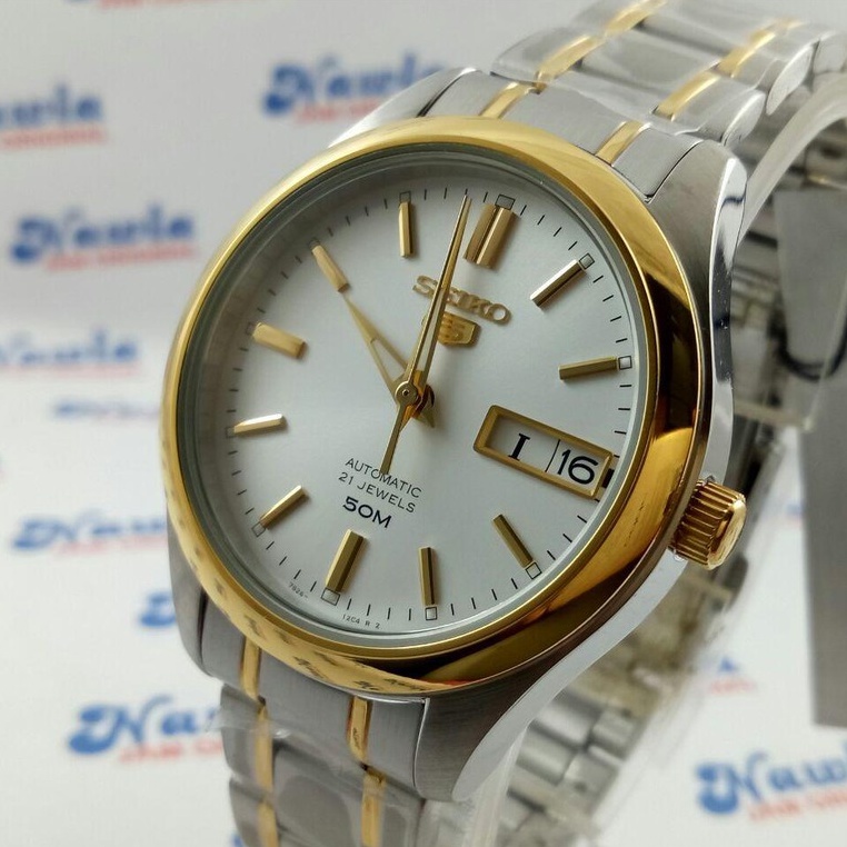 Seiko 5 Ladies SNK880K1 Automatic 2 Tone Bracelet | Jam Wanita SNK880