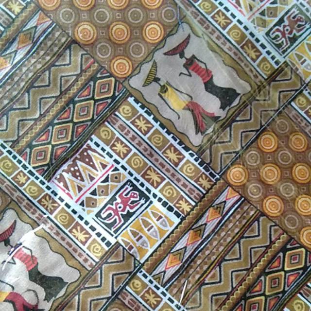 ROK KATUN LEBAR 3METER MOTIF ETNIK KOTAK SALUR VOLKADOT