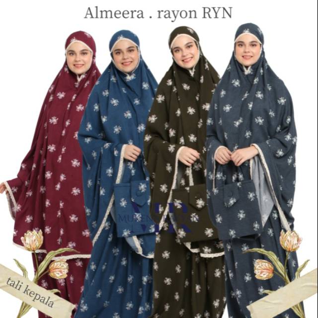 [NEW COLLECTION] Mukena Dewasa Super Jumbo - Mukena Almera by Rhayanh