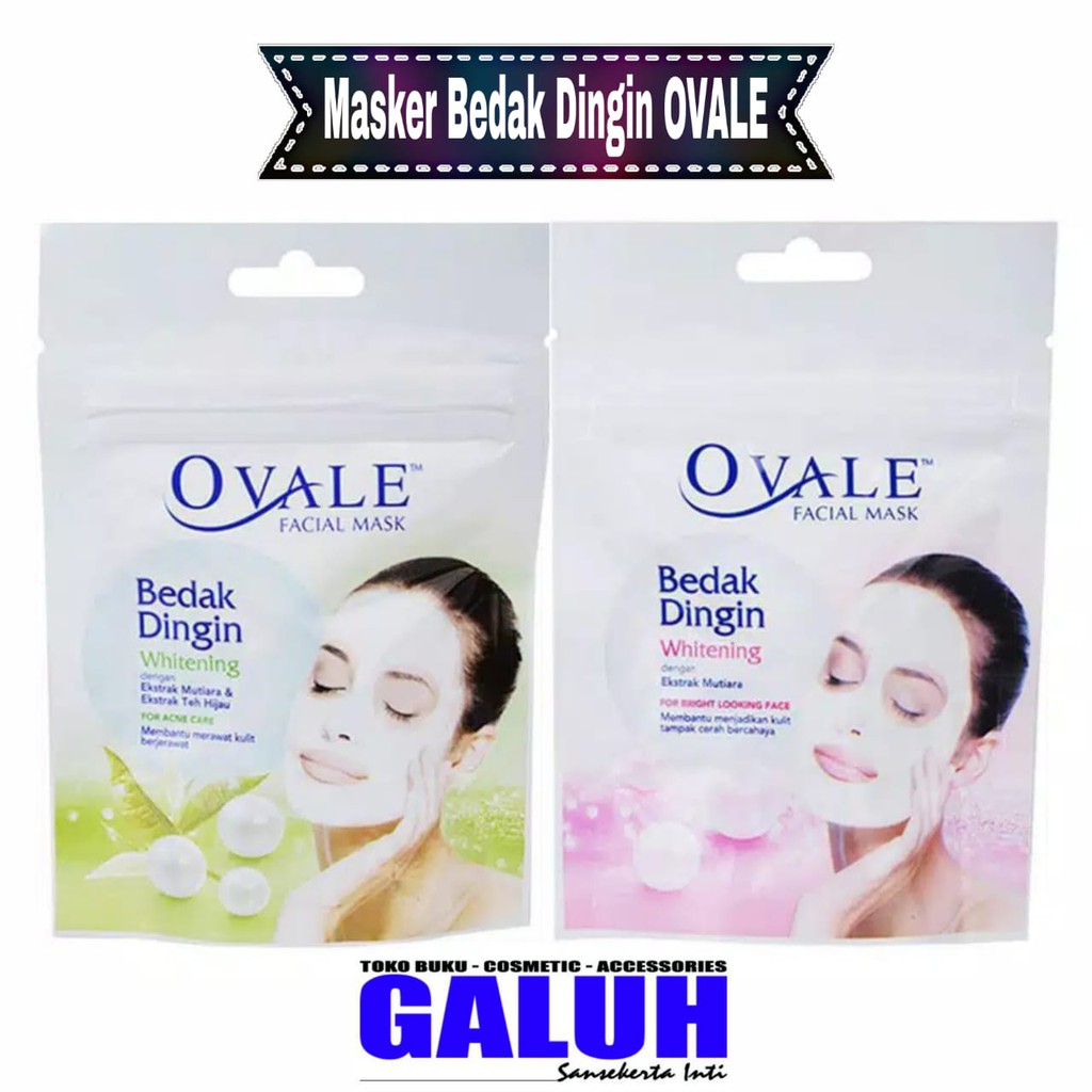 Bedak Dingin Whitening Teh Hijau | Mutiara 0.5gr Ovale