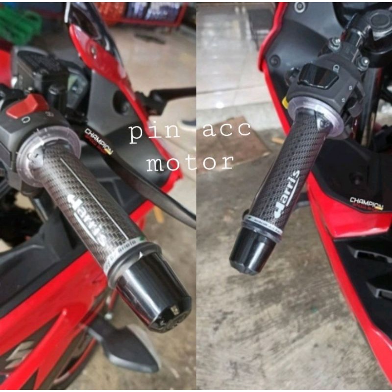 HANDFAT HANGRIP NITEX CARBON MODEL HARRIS UNTUK SEMUA MOTOR UNIVERSAL PRODUK 100% SESUAI IKLAN