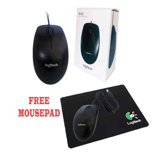 ITSTORE LOGITECH OPTICAL MOUSE USB FREE MOUSEPAD