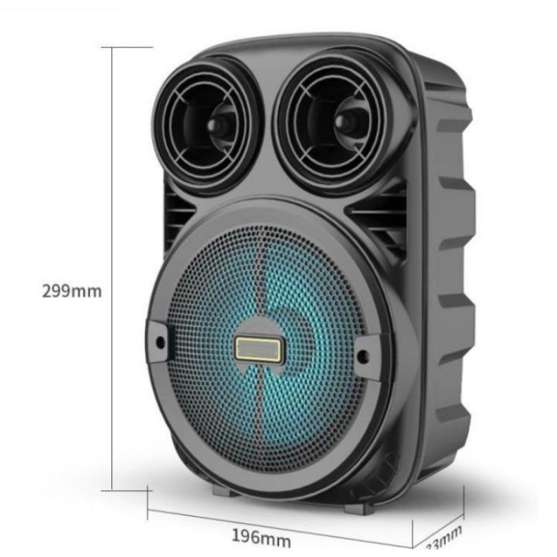 Speaker Bluetooth Portable 6,5inch KM-3381 Free Microphone