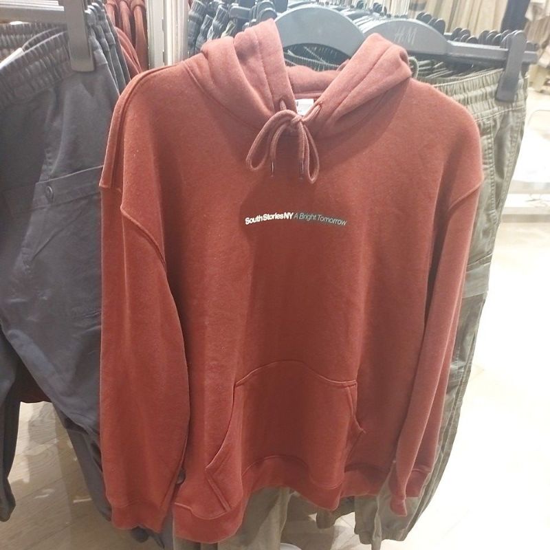 NEW H&M MAN HOODIE RED EDITION (RELAXED FIT)