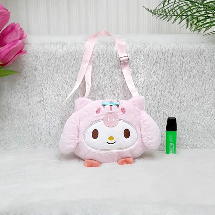 Tas sandang slempang melody cinnamorol pompompurin kirby kuromi dompet