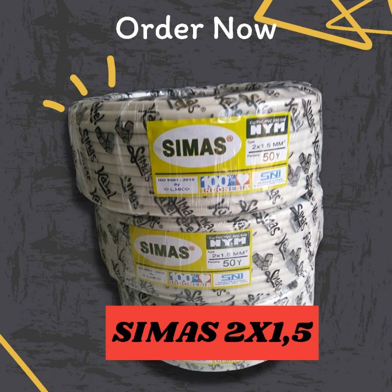 Kabel listrik NYM Simas  2x1,5