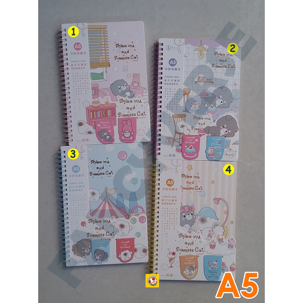 

Notebook Spiral A5 Cat XSQ-257001 / Agenda Diary Notes Buku Catatan