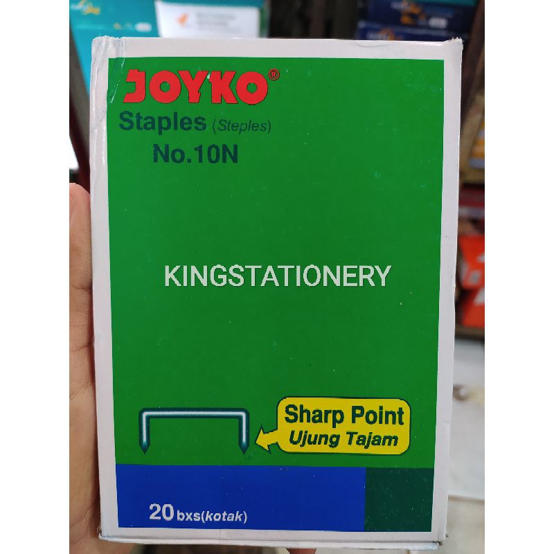 

[ PACK ] Isi Staples / Stapler Joyko No.10N Lebih Lancip (isi 20 kotak kecil)