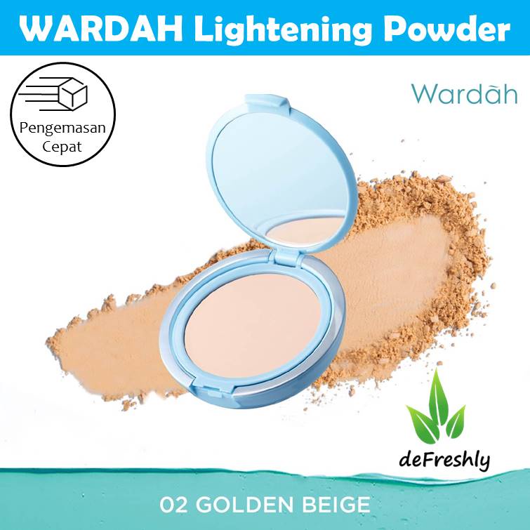 Wardah Lightening Powder Foundation Light Feel TWC Two Way Cake - 12gr