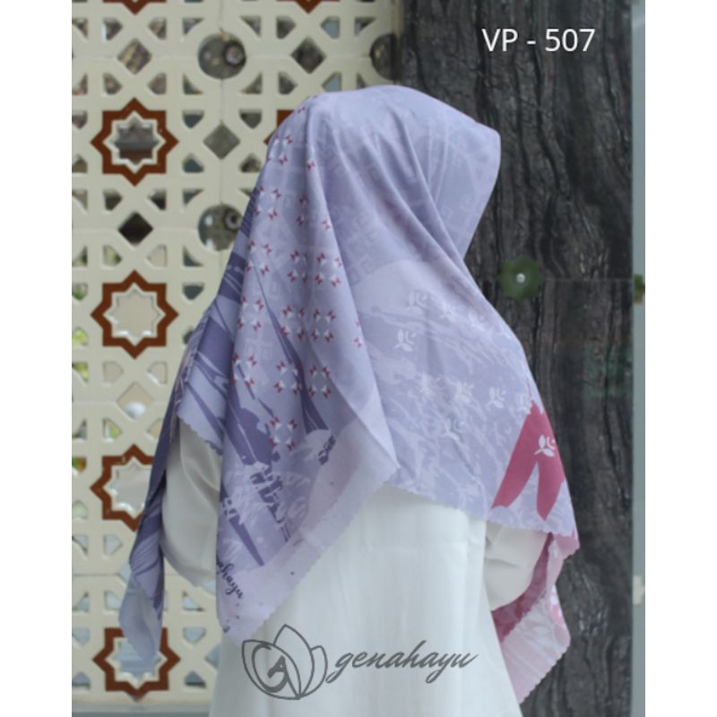 Jilbab Voal Motif Superfine / jilbab segi empat premium motif by Genahayu-VP-507