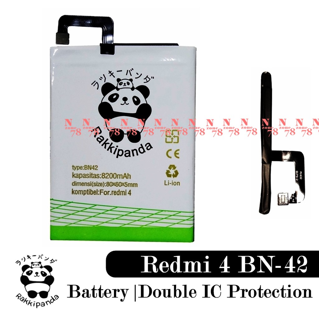 Baterai Xiaomi Redmi 4 BN42 BN-42 Double IC Protection