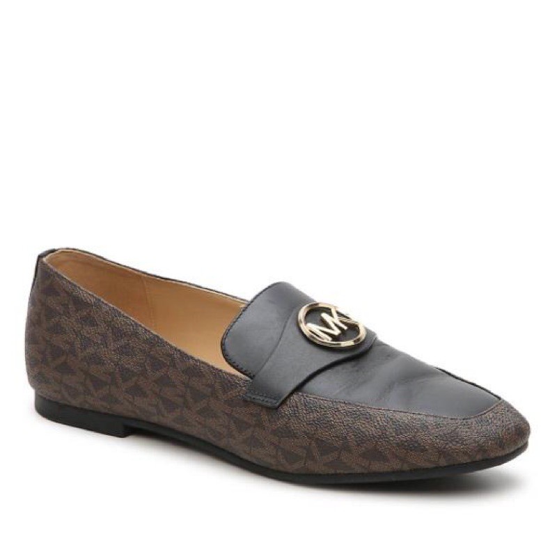 Michael kors MK flat shoes beater loafers black/brown