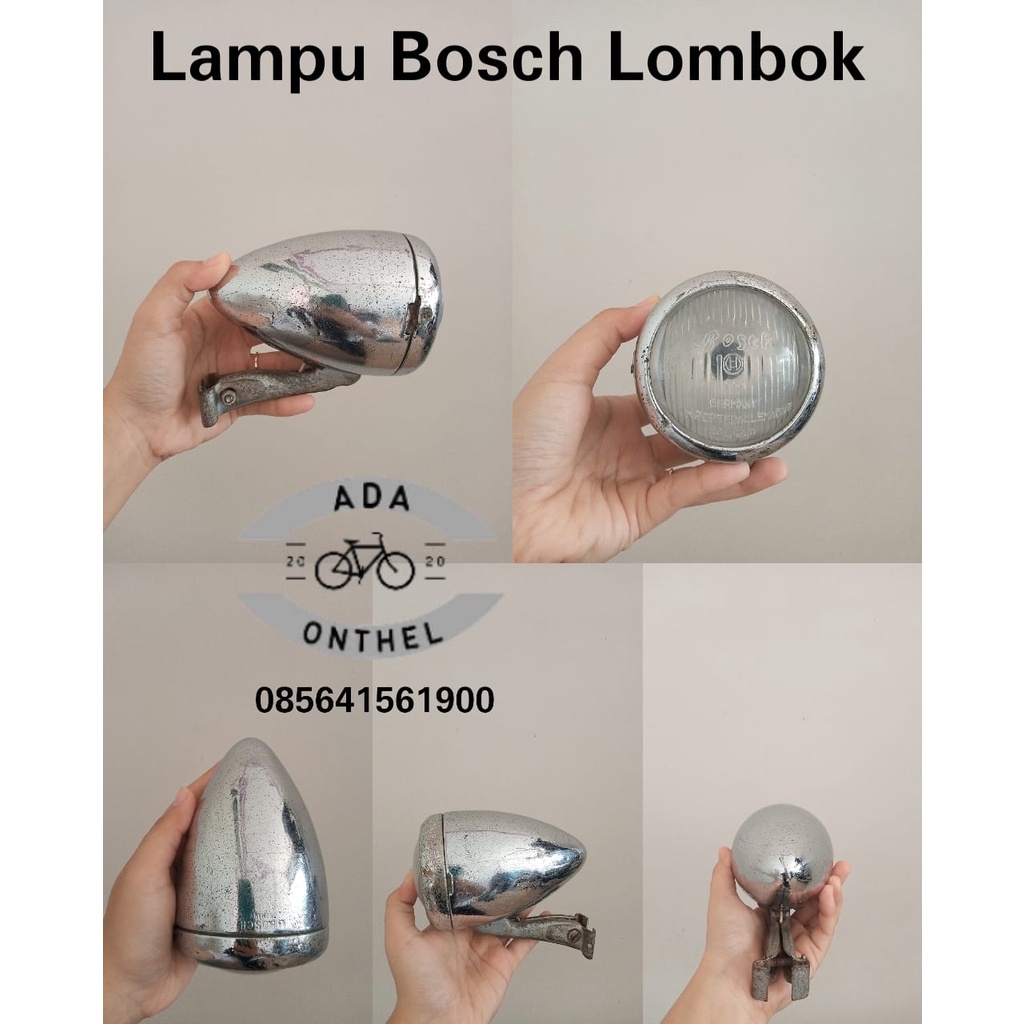 LAMPU BOSCH - LAMPU BOSCH SEPEDA ONTHEL - LAMPU BOSCH LOMBOK KACA MIKA