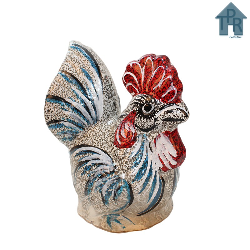 Gerabah | Celengan Ayam Tradisional Motif Burik T22 - SS