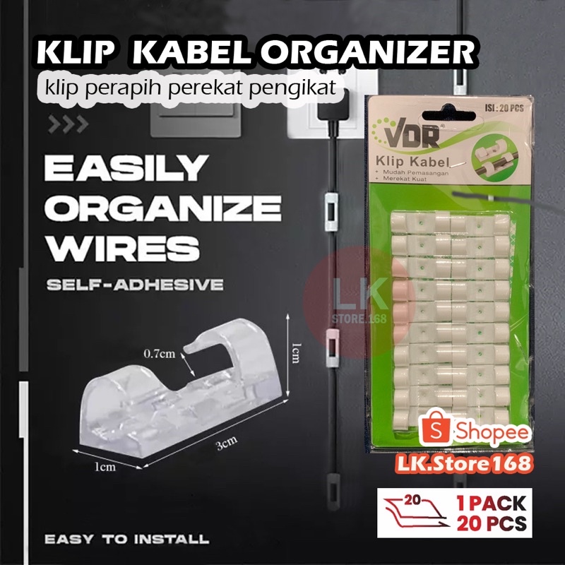 KLIP KABEL ORGANIZER VDR