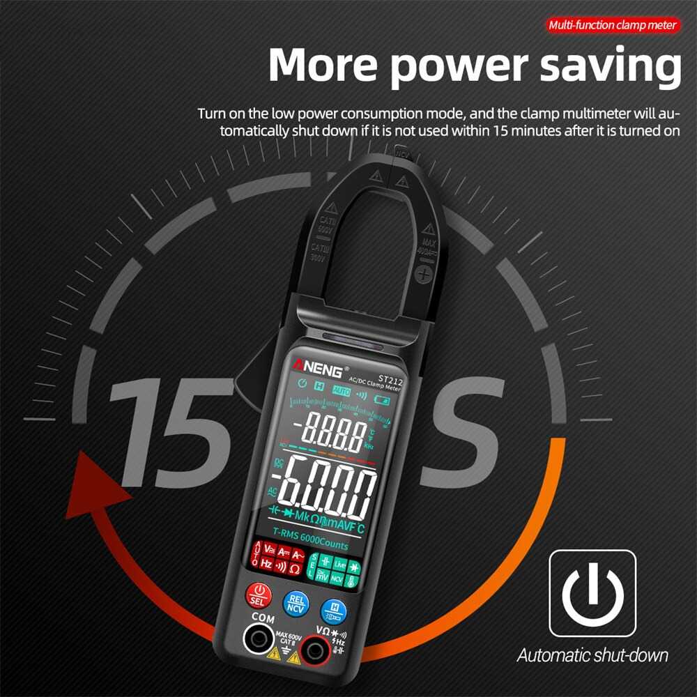 IDN TESTER - ANENG Digital Multimeter Voltage Tester Clamp - ST211