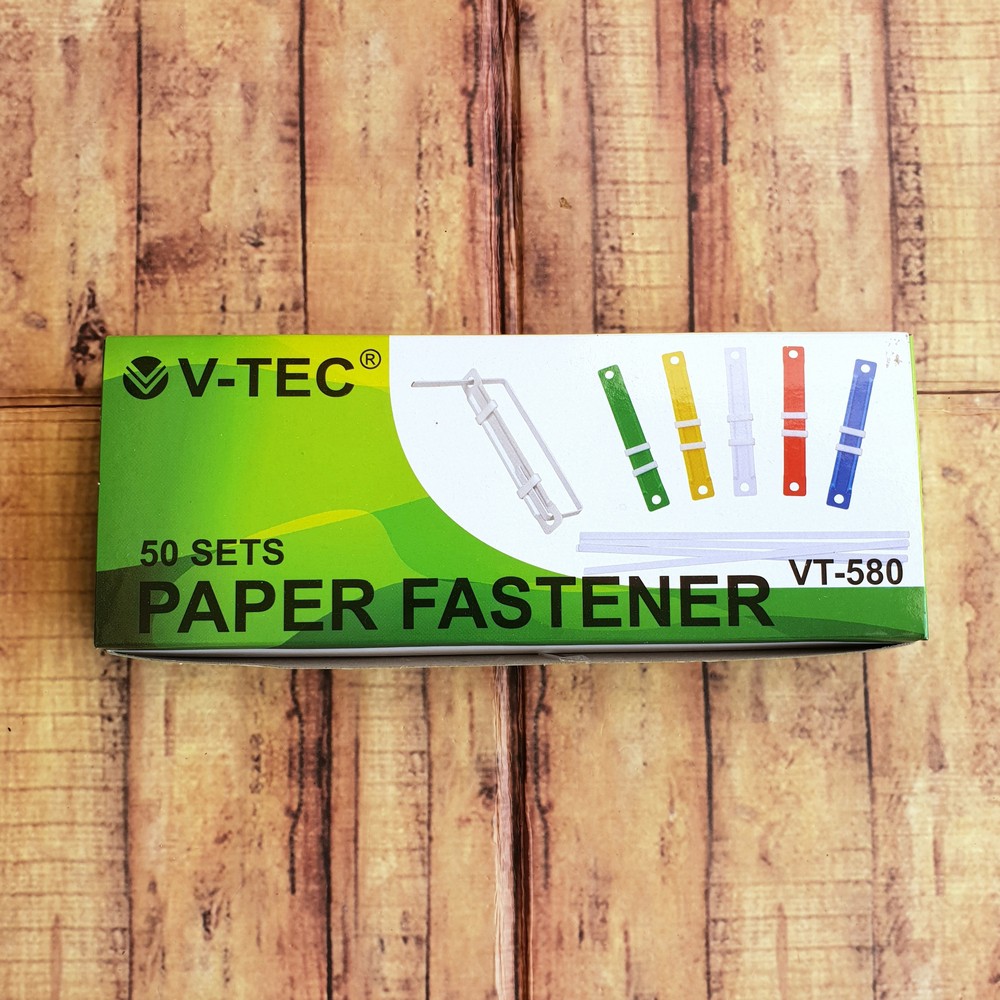 Acco Warna - Paper Fastener V-TEC VT580 Warna - Pengikat - Penjepit Kertas isi 50 Set