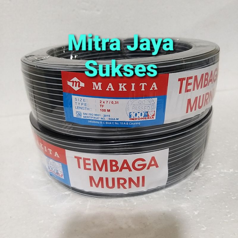 Kabel MAKITA 2x7/0.31 TF Panjang 100 Meter Kabel Tweeter Walet