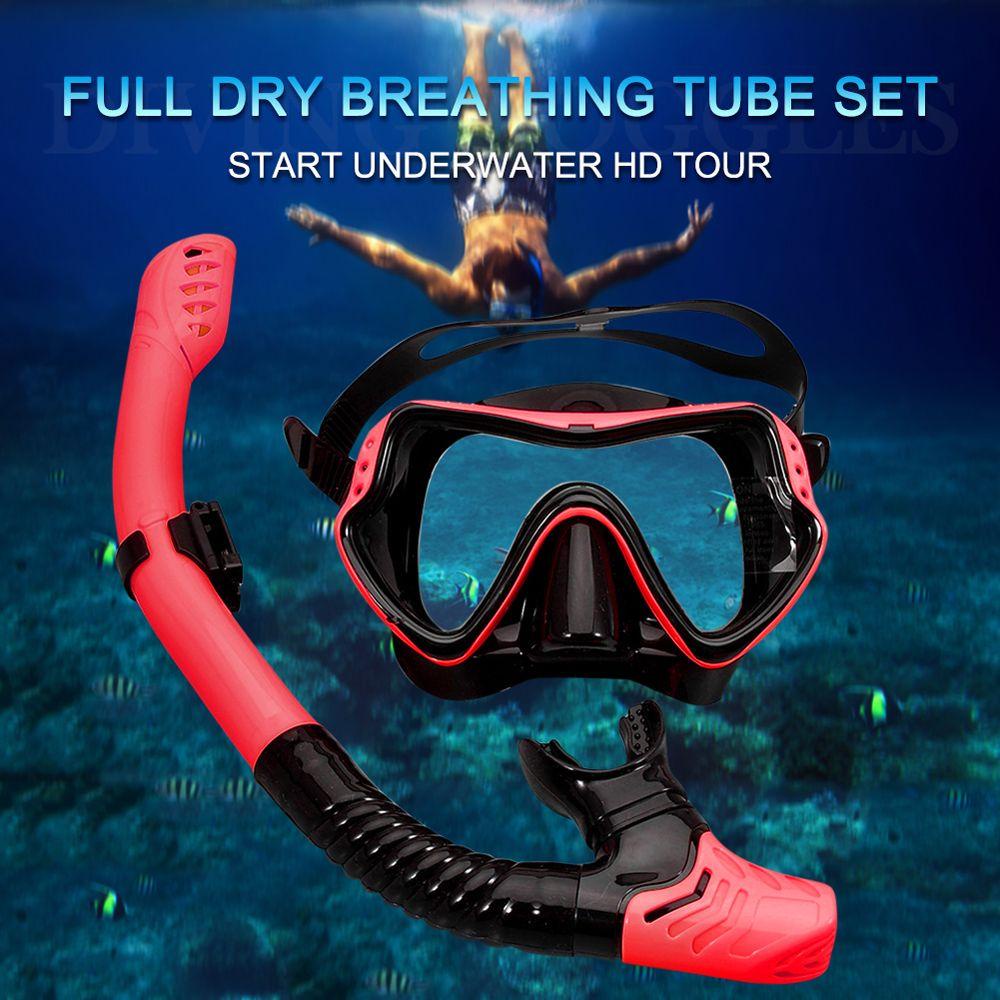 Lanfy Masker Selam Renang Profesional Aksesori Bawah Air Olahraga Air Underwater Snorkel Set Diving Mask Snorkel Set